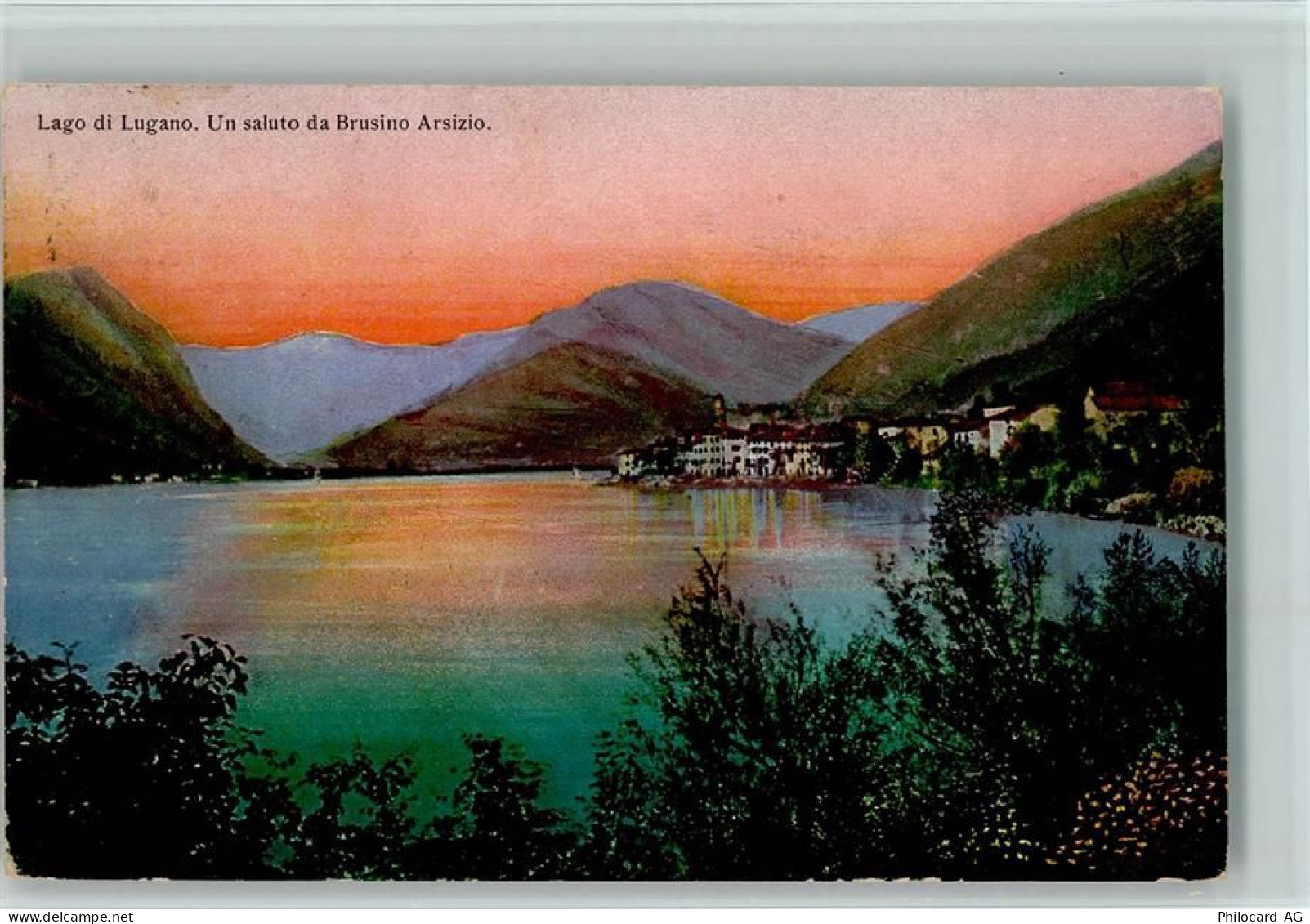 6827 Brusino Arsizio - Abendaufnahme Luganersee - 10160379