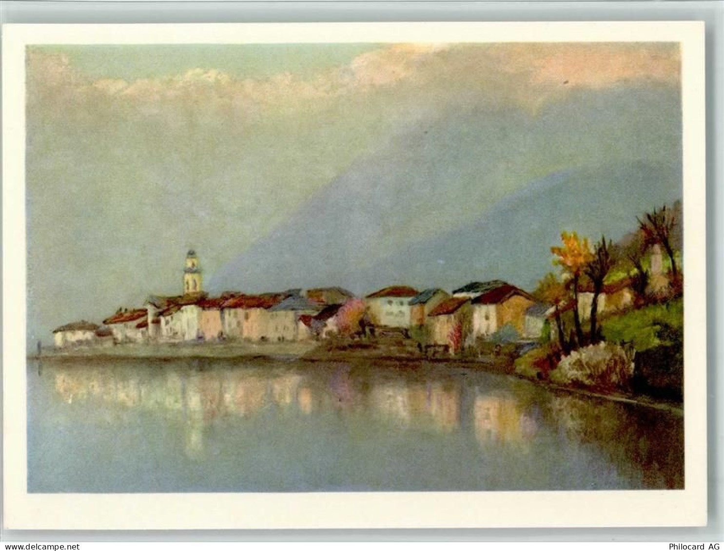 6827 Brusino Arsizio Künstlerkarte Lago di Lugano J. et C. Zeltner fils... - 11089594