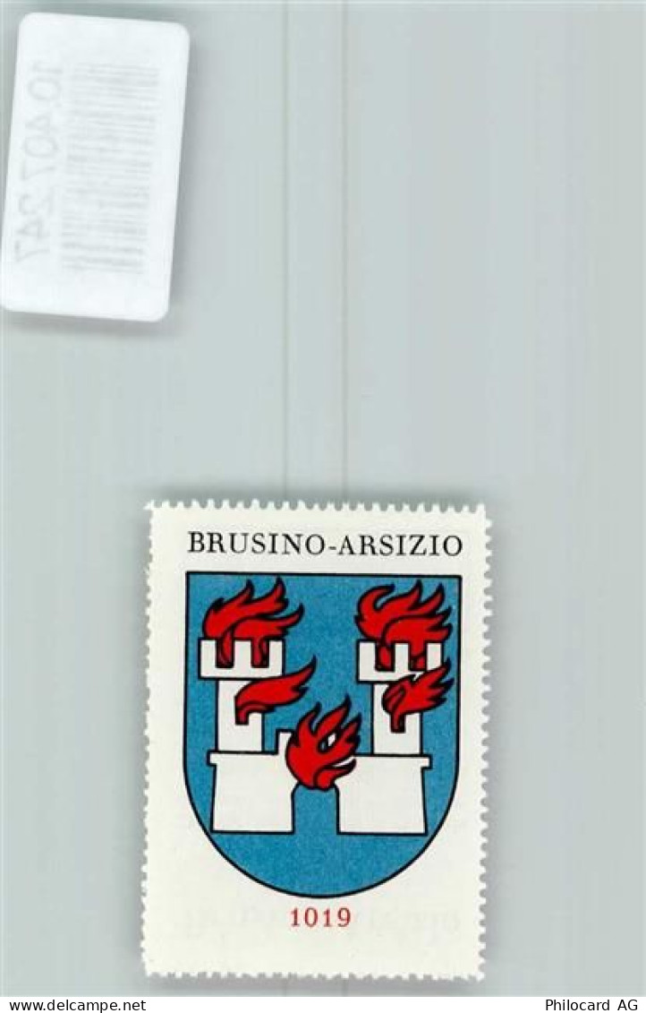 6827 Brusino Arsizio - Vignette Wappen Kaffee Hag 1920-1940 Brennende Bu... - 10407247