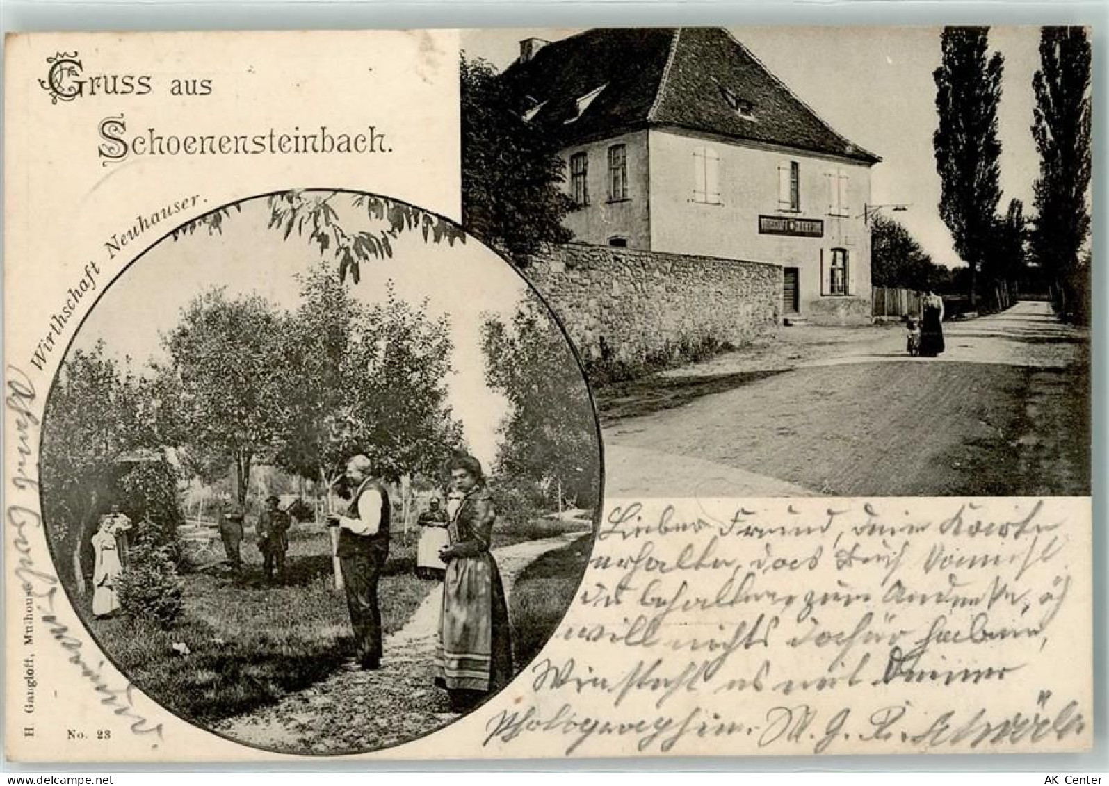 68270 Wittenheim 1900 - Gasthaus Neuhauser Schönensteinbach - 13258865