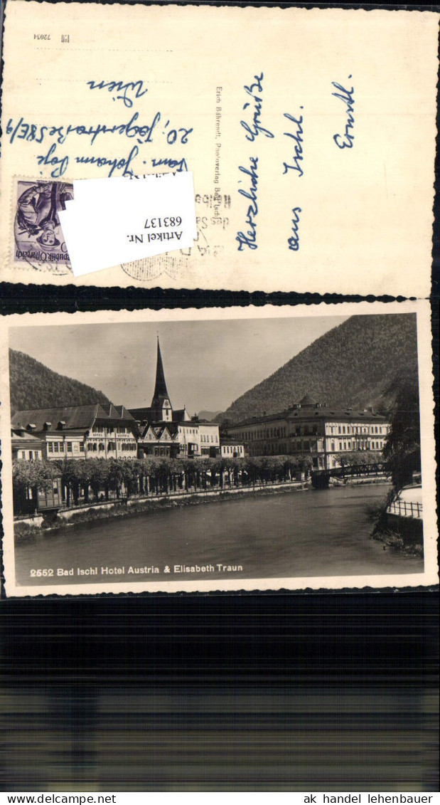 683137 Bad Ischl Hotel Austria und Elisabeth Traun