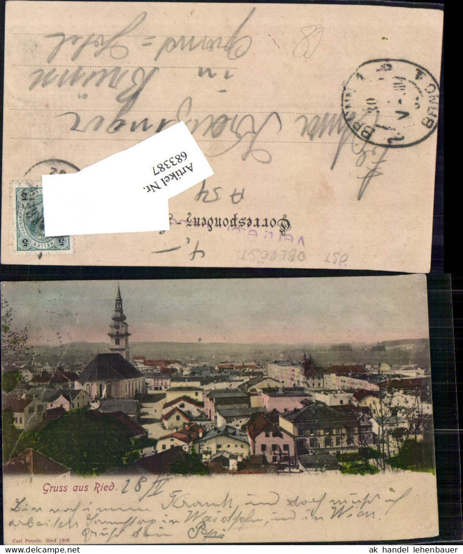 683387 Gruss aus Ried im Innkreis 1903