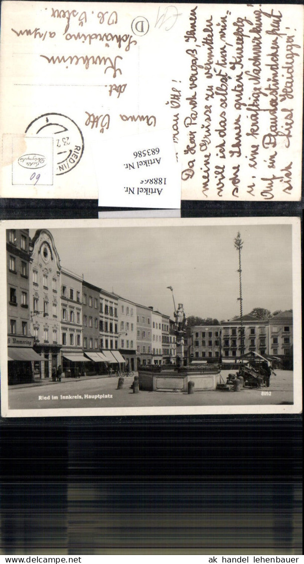 683586 Ried im Innkreis Hauptplatz m. Maibaum