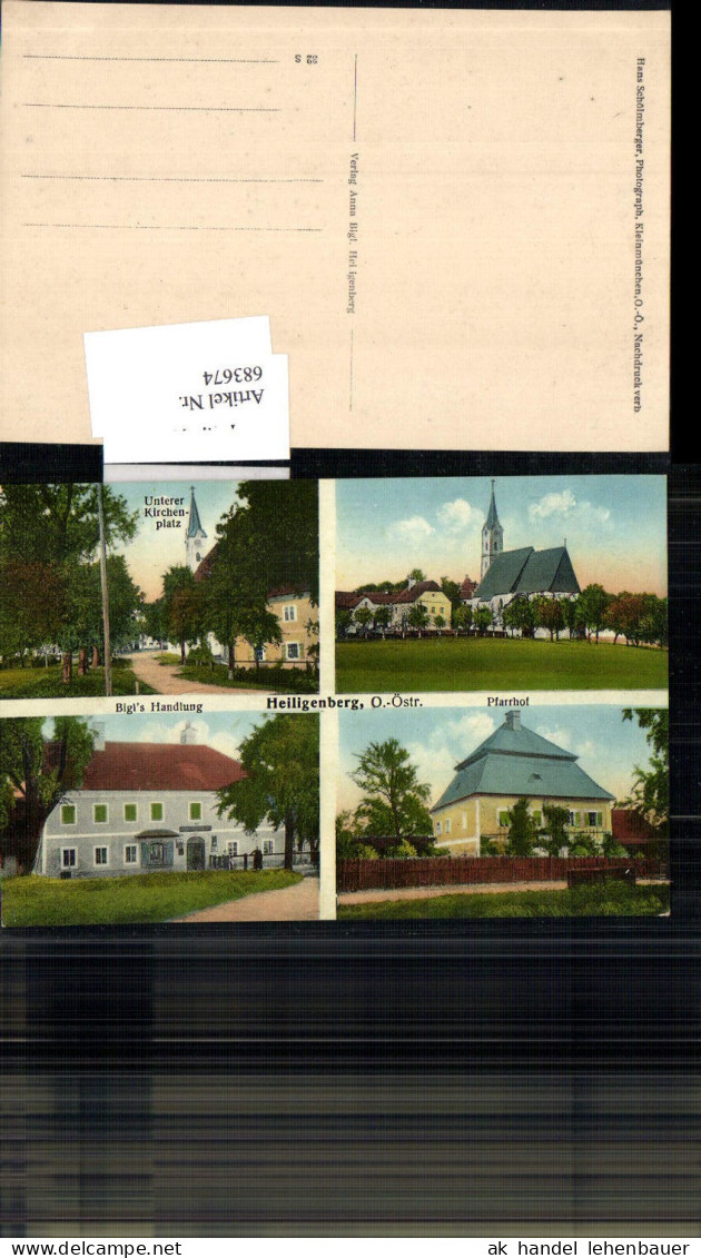 683674 seltene AK Heiligenberg Oberösterreich b. Eferding Grieskirchen St. Agatha Peuerbach
