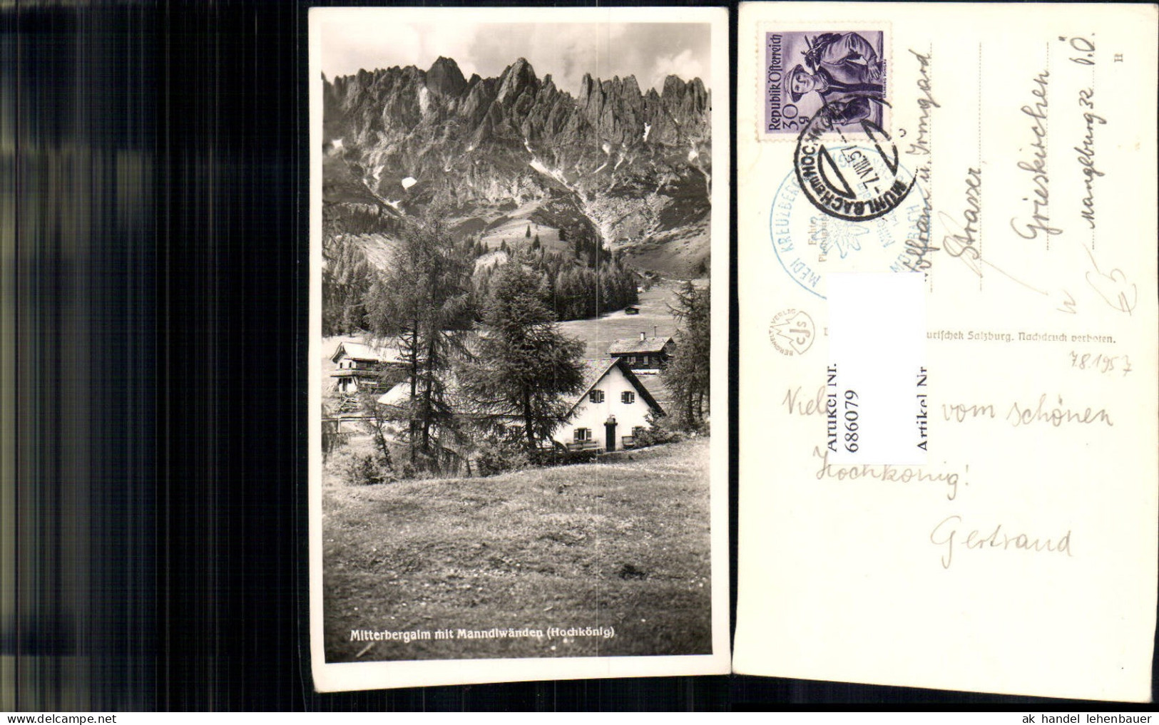 686079 Bischofshofen Mitterbergalm Mühlbach am Hochkönig n. Grieskirchen