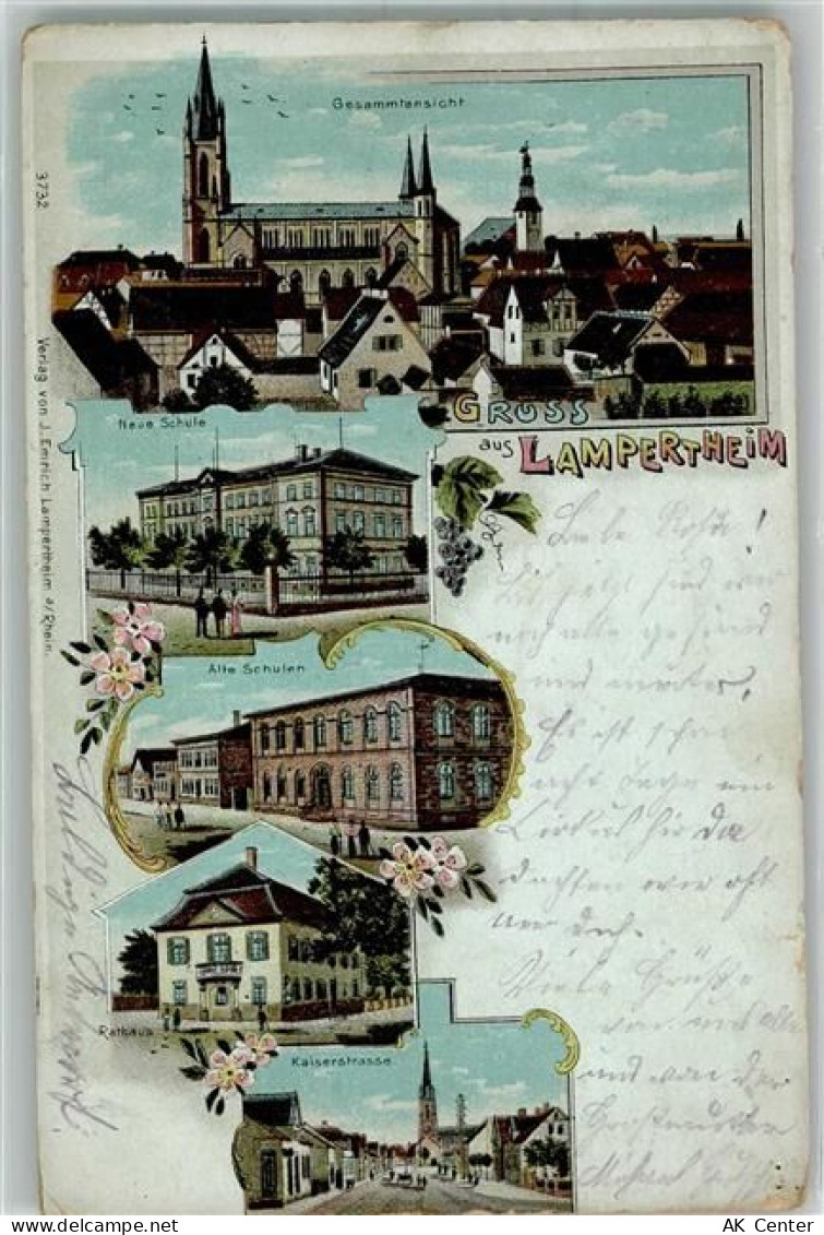 68623 W6840 Lampertheim , Hess 1904 Lithographie Neue Schule Alte Schule... - 13648664