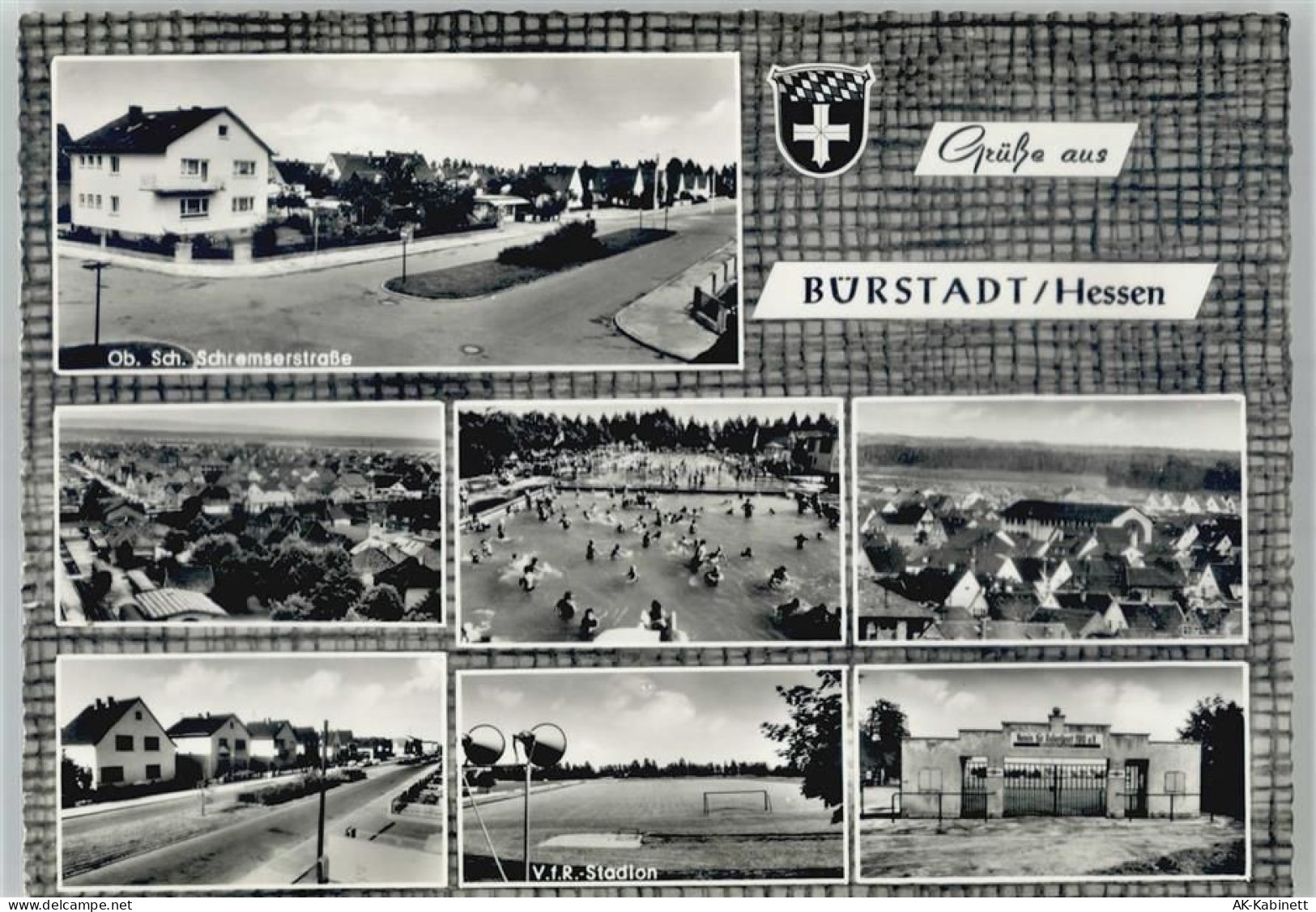 68642 W6842 Bürstadt - Stadion , Schwimmbad - 51083109