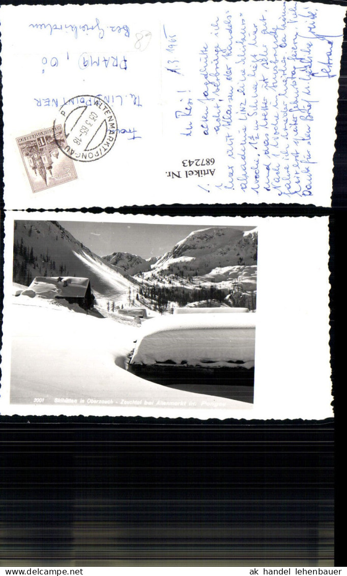 687243 Skihütten Oberzauch Zauchtal b. Altenmarkt im Pongau gel. Pram Grieskirchen