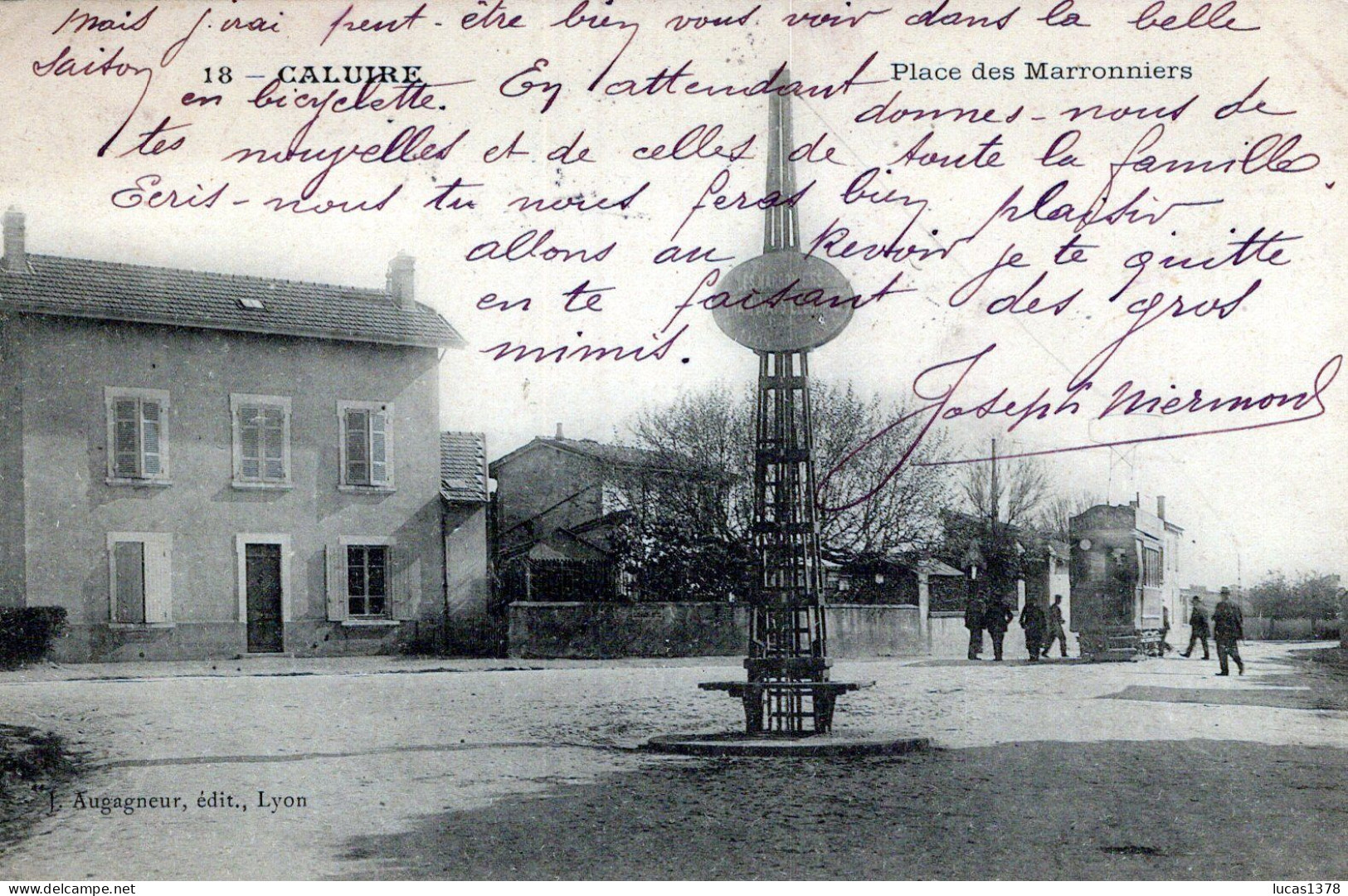 69 / CALUIRE ET CUIRE - Place des Marronniers (tramway électrique ) / RARE