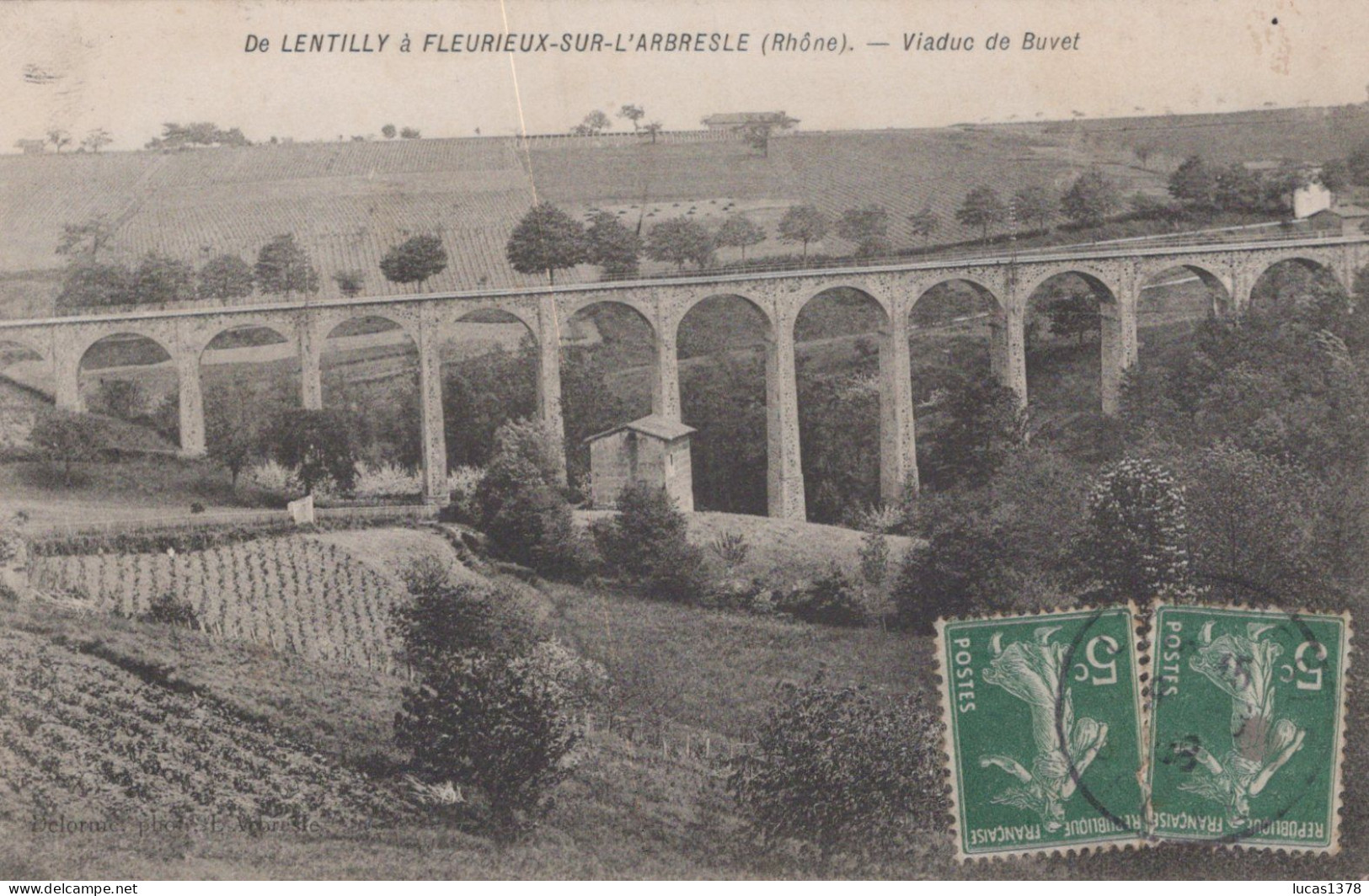 69 / DE LENTILLY A FLEURIEUX SUR L'ABRESLE / VIADUC DU BUVET