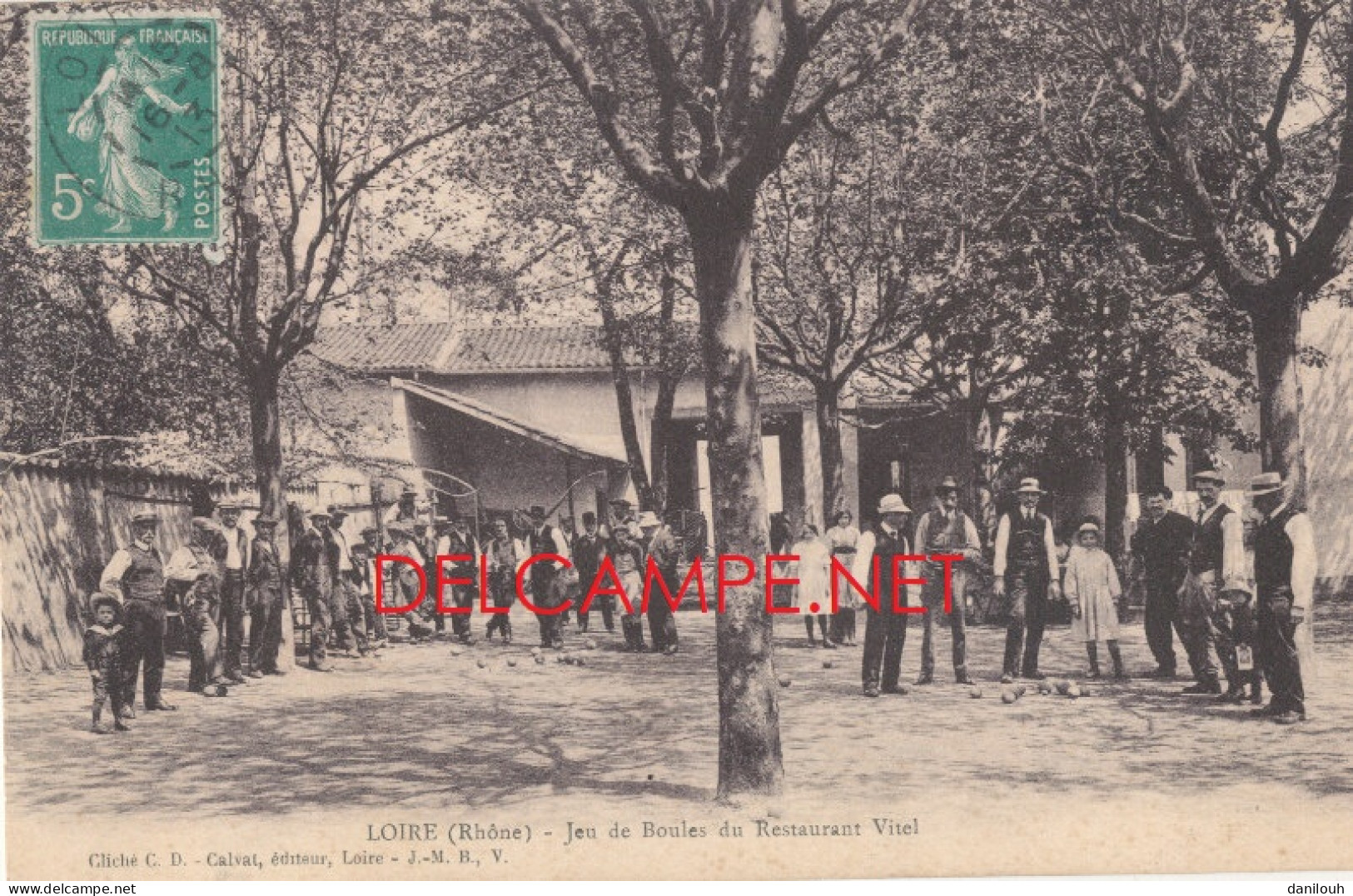 69 // LOIRE SUR RHONE    jeu de boules du restaurant Vitel   calvat édit