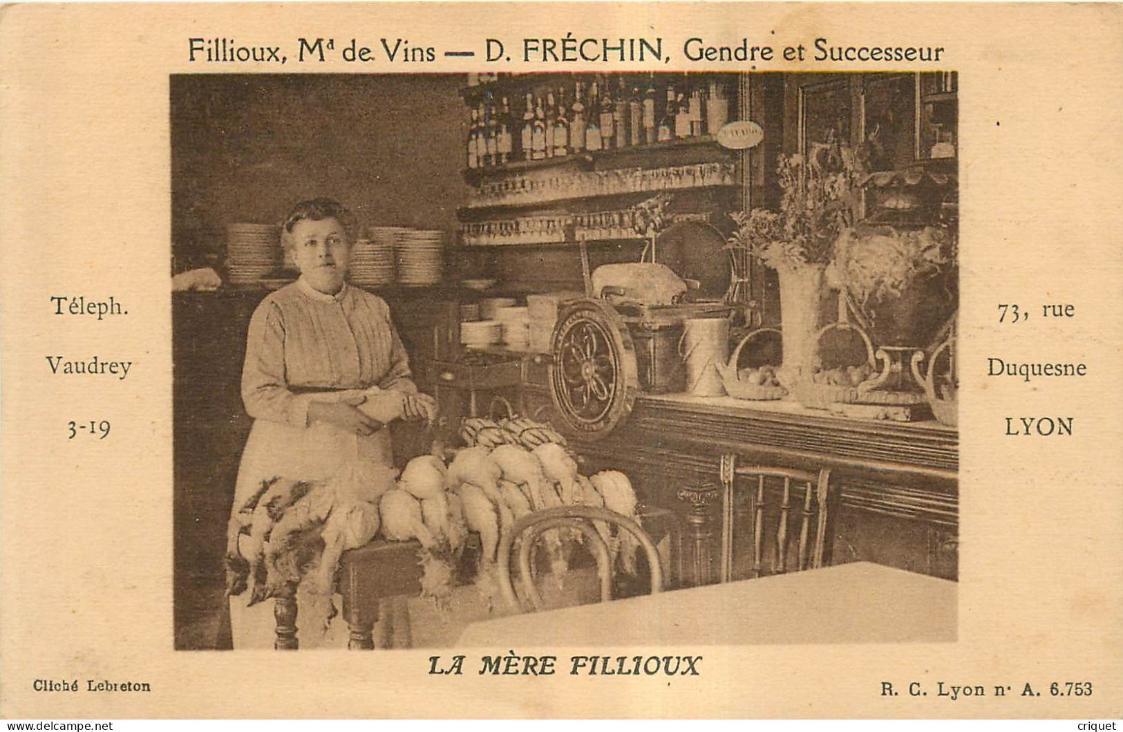 69 Lyon, Restaurant Fillioux, n° 1