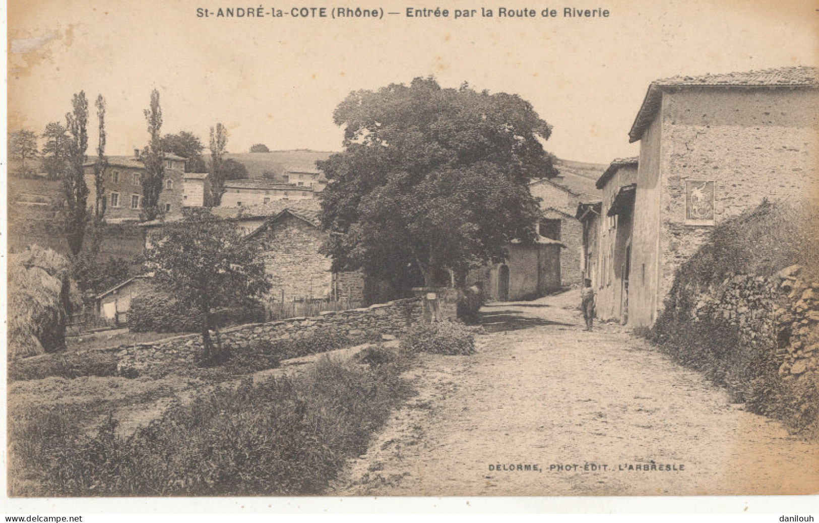 69 // SAINT ANDRE LA COTE    entrée par la route de Riverie   edit Delorme
