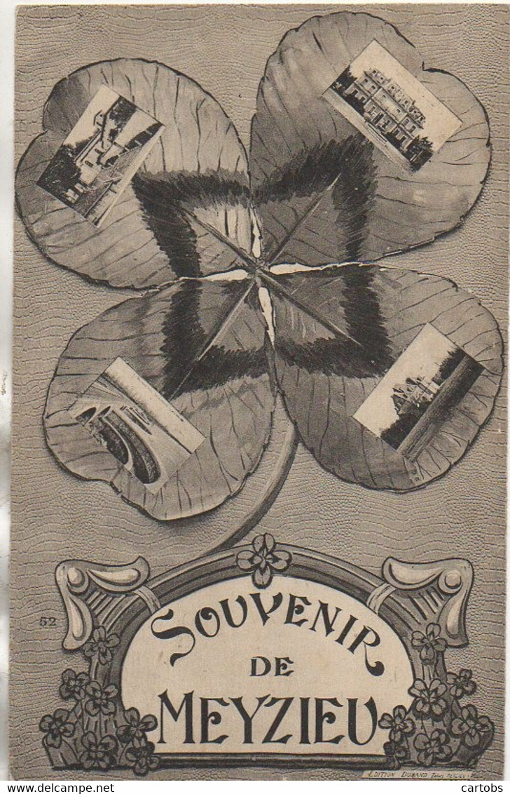 69 Souvenir de MEYZIEU  Multivues (treffle à 4 feuilles)
