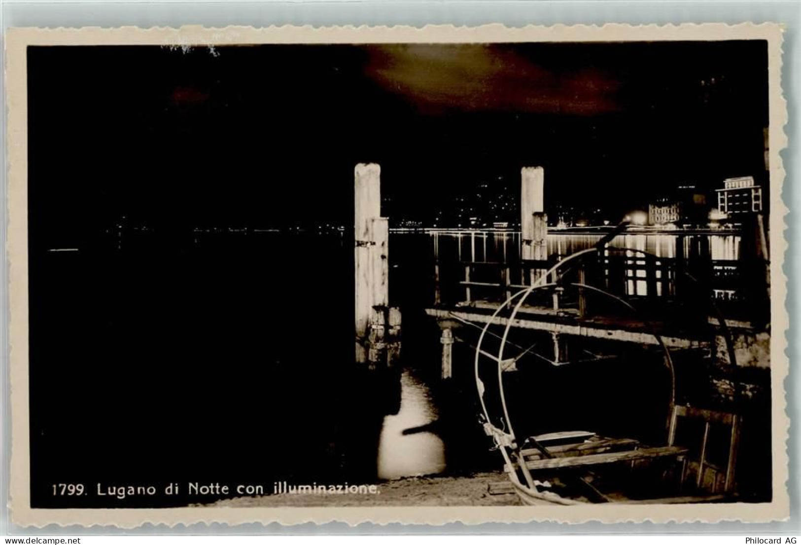 6900 Lugano Mondschein Lugano bei Nacht - 10584704