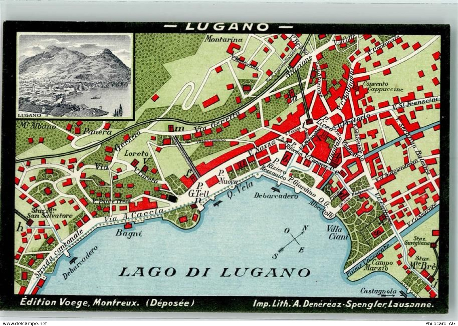 6900 Lugano - Stadtplan Lugano Lago di Lugano - 13124940