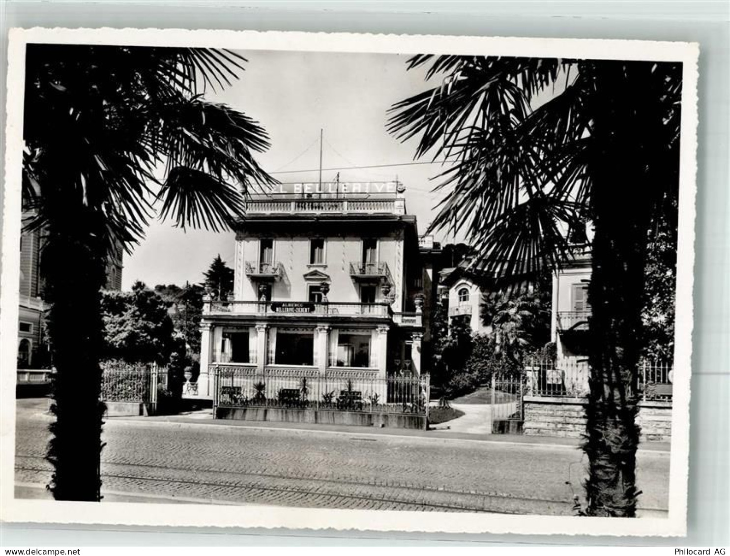 6900 Paradiso 1951 Foto AK Hotel Pension Bellerive - 38022325