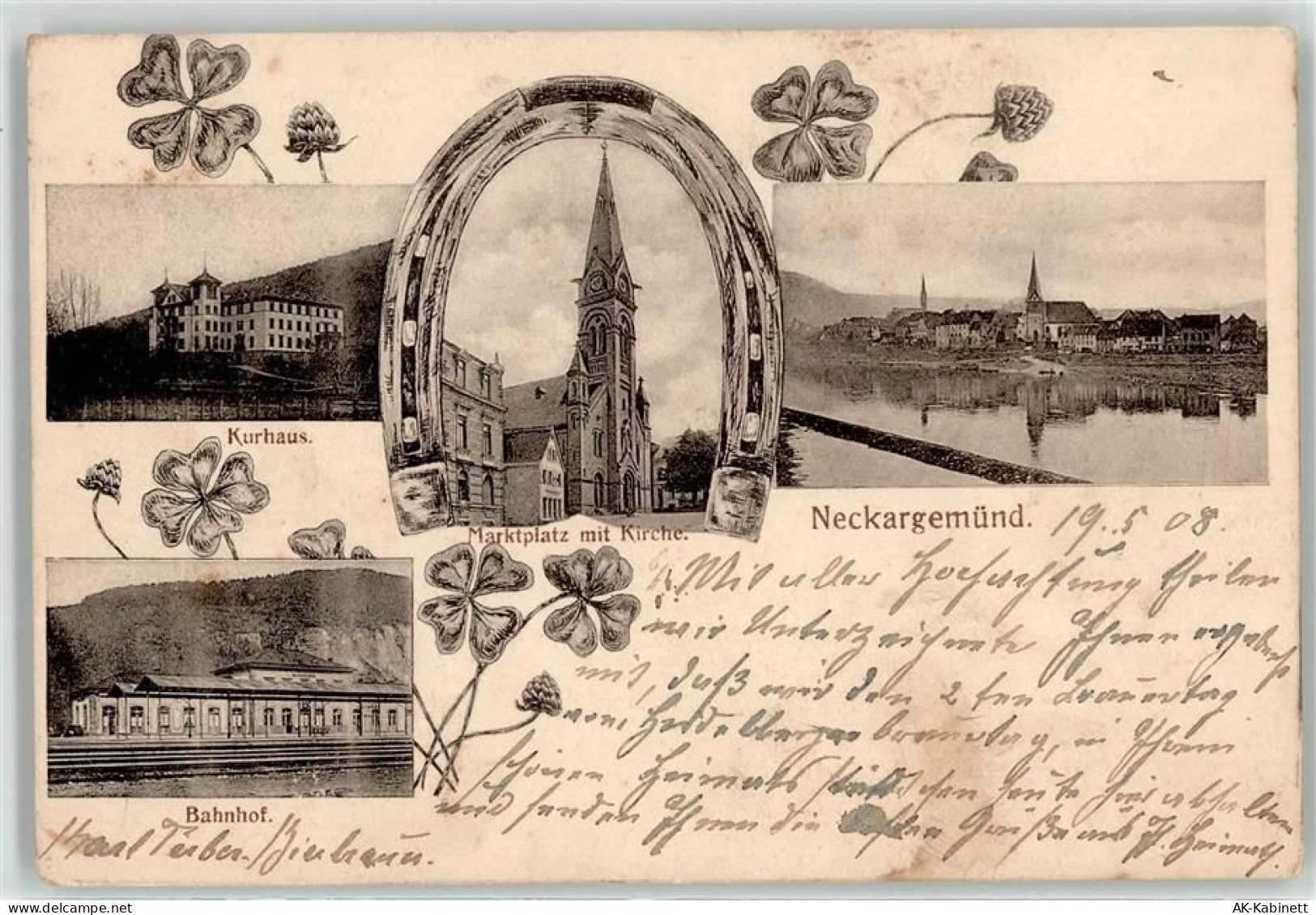 69151 W6903 Neckargemünd - Kurhaus Bahnhof Marktplatz Kirche - 52092070
