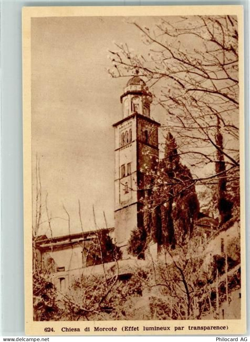 6922 Morcote - Cartolina Luminosa Propaga Chiesa di Morcote - 10389576