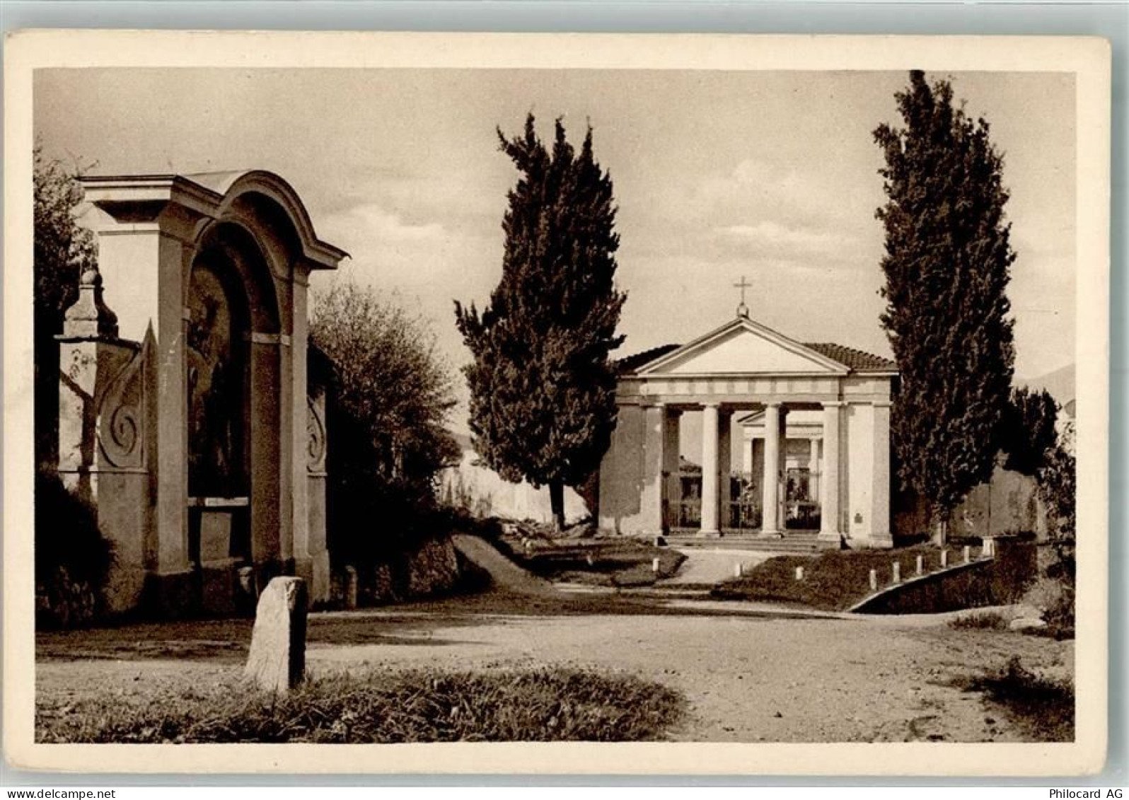 6925 Gentilino Collina dOro Foto AK Friedhof Cimitero di St. Abbondio - 38070814