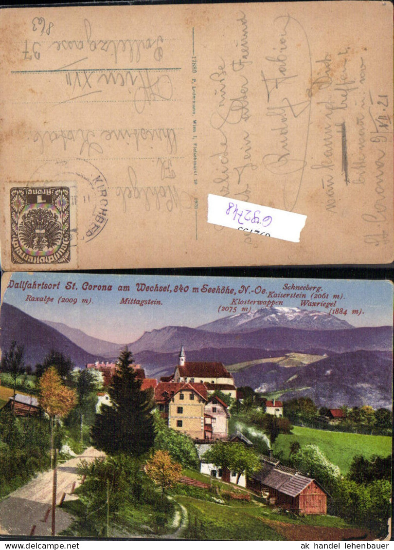 692748 St. Corona am Wechsel bei Kirchberg am Wechsel