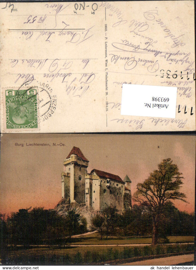 693398 Burg Liechtenstein bei Mödling Korneuburg