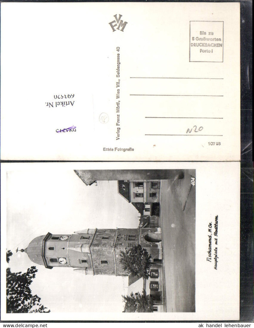 693520 Fischamend Hauptplatz Stadtturm