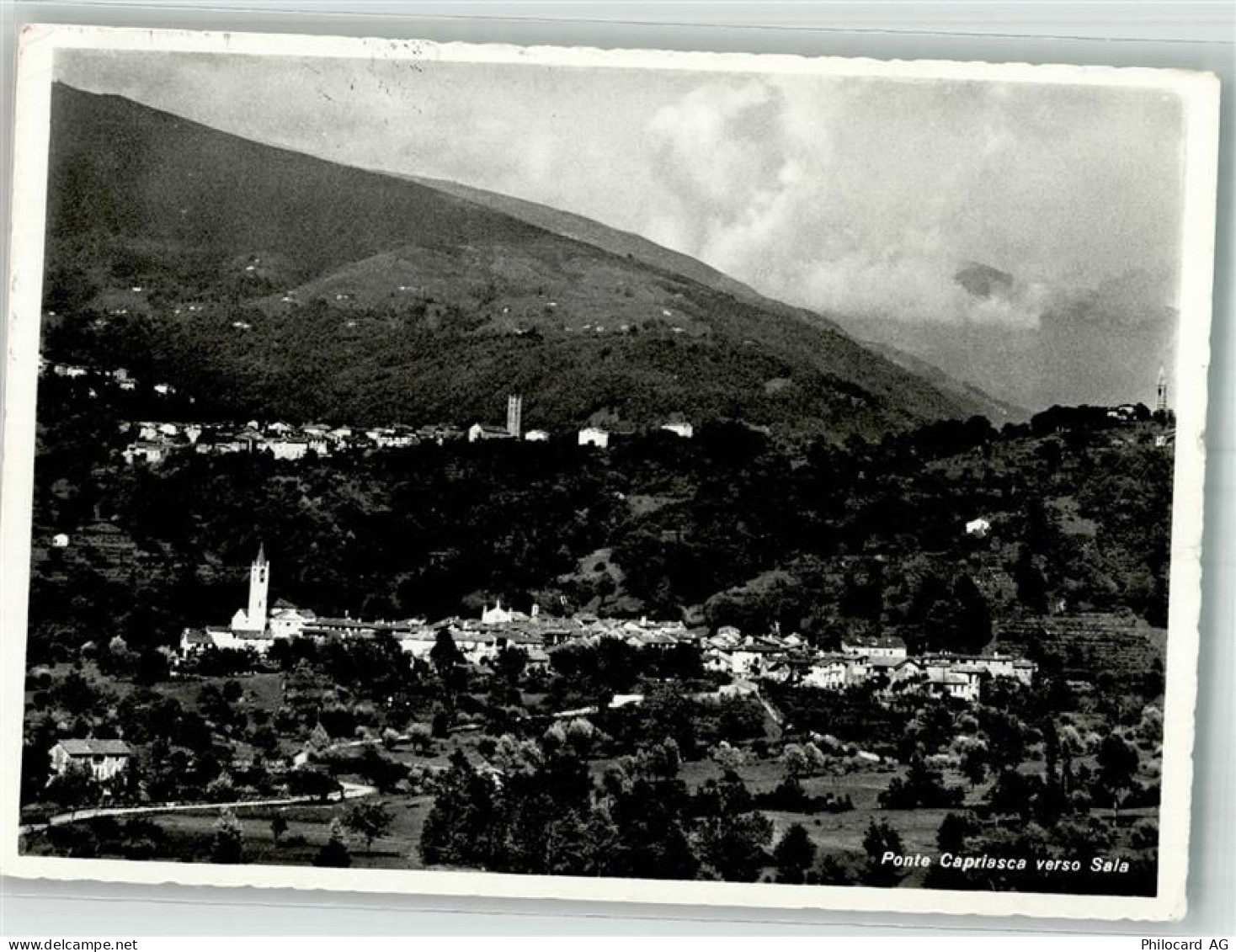 6946 Ponte Capriasca 1960 Foto AK Bahnpost Maroggia-Melaro Zug 479 FFS... - 38194880