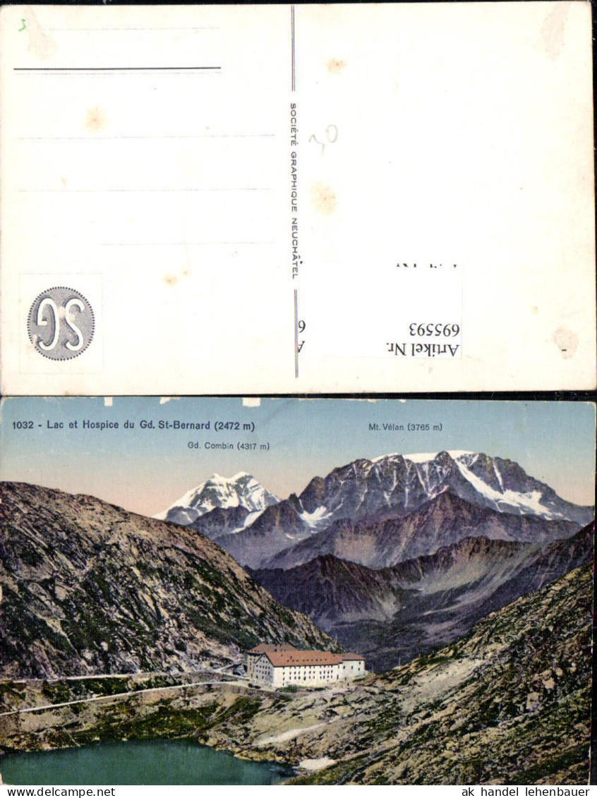 695593 Lac et Hospice du St. Bernard Bourg-Saint-Pierre Bernhard Wallis