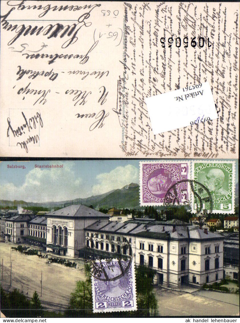 695761 Salzburg Bahnhof Staatsbahnhof gel Luxemburg Luxembourg
