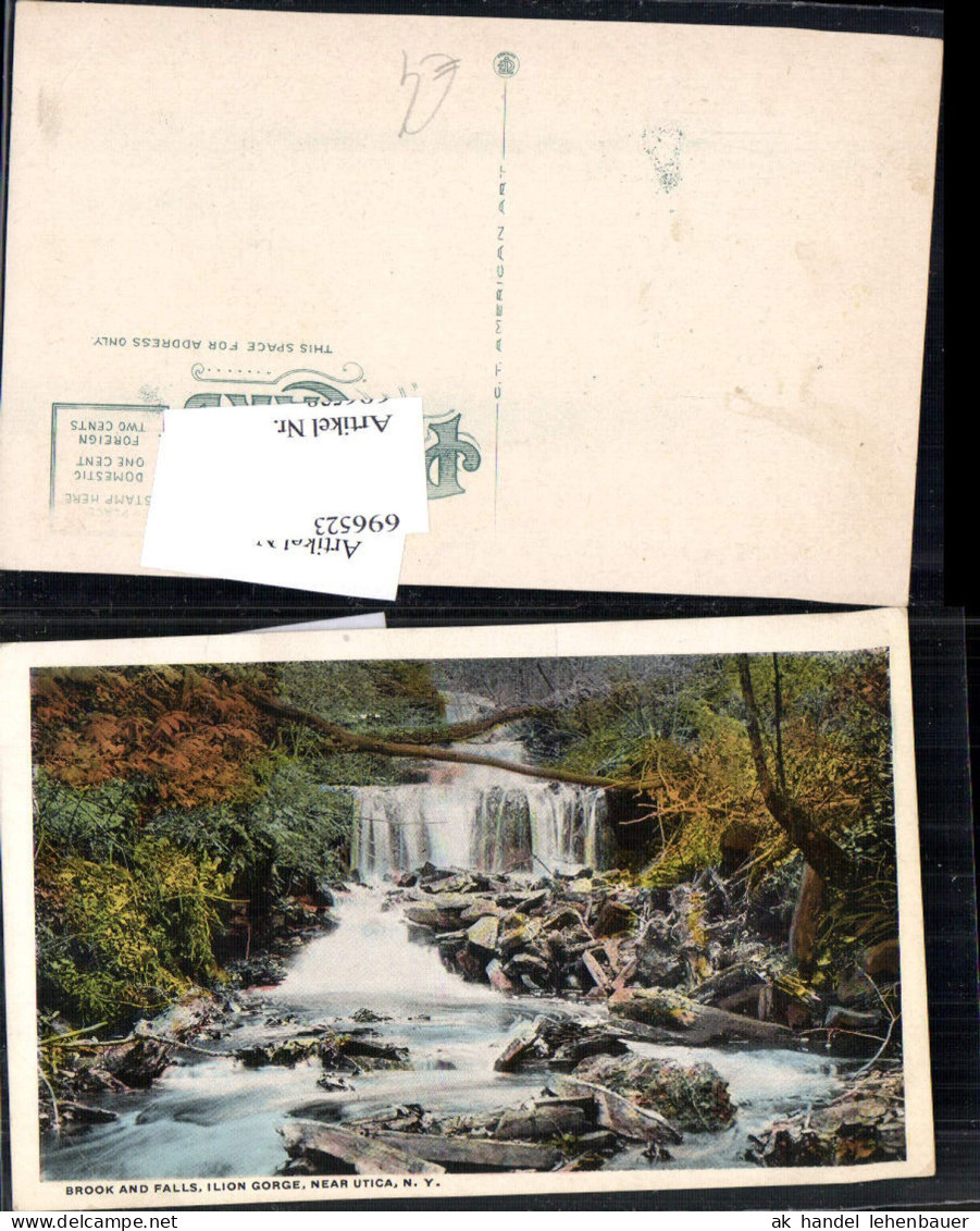 696523 Brook and Falls Ilion Gorge Utica New York