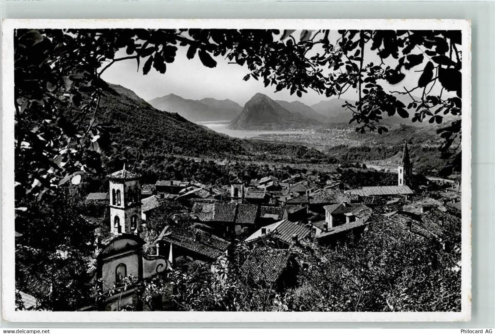 6968 Sonvico 1956 - Sonvico mit Blick auf Lugano Albergo Della Posta - 10302597