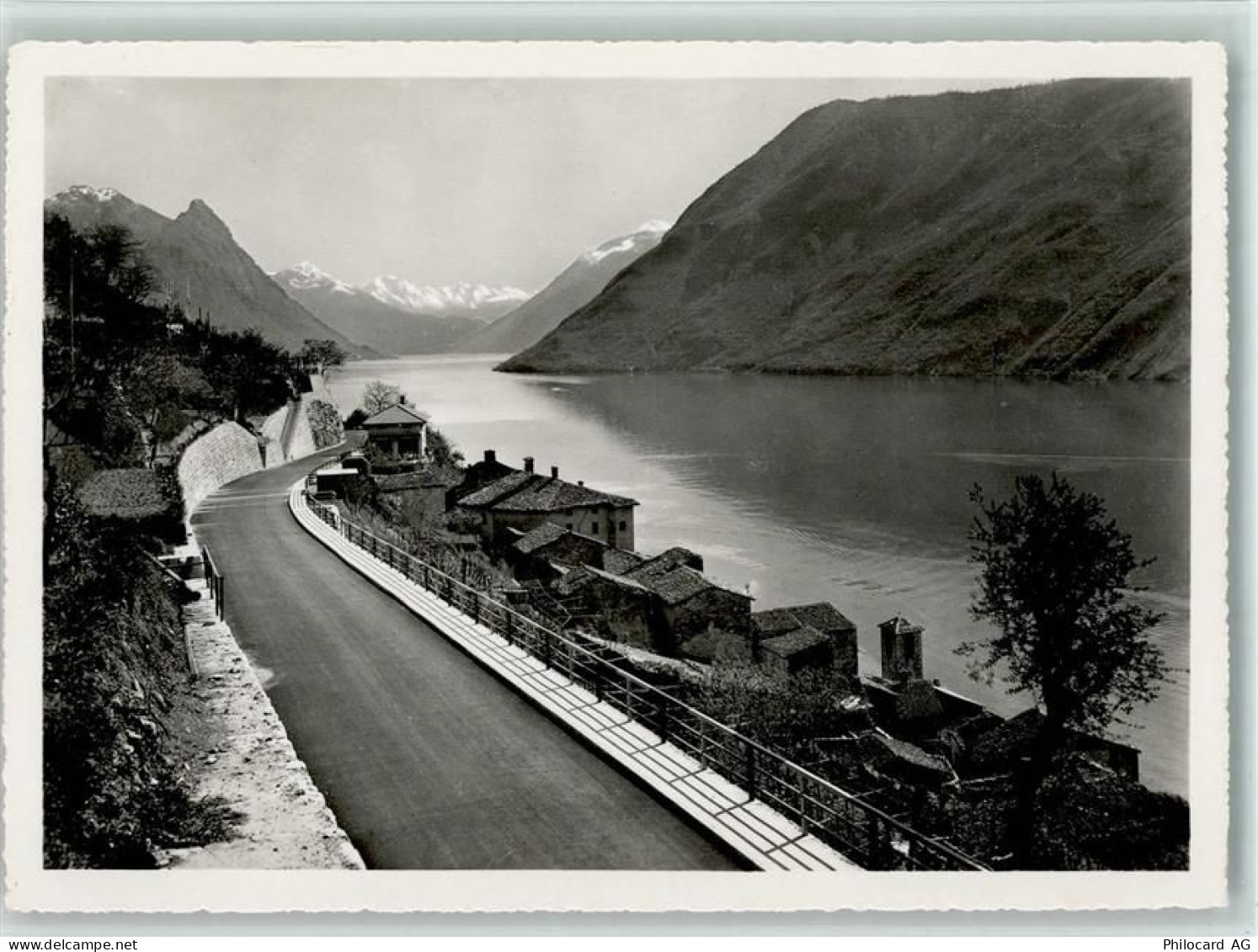 6978 Gandria - Neue Gandriastrasse mit Dorf Gandria - 10160056