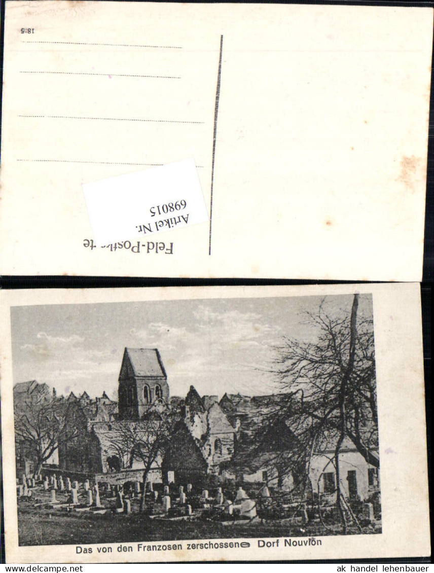 698015 France Nouvion Somme Abbeville Feldpostkarte