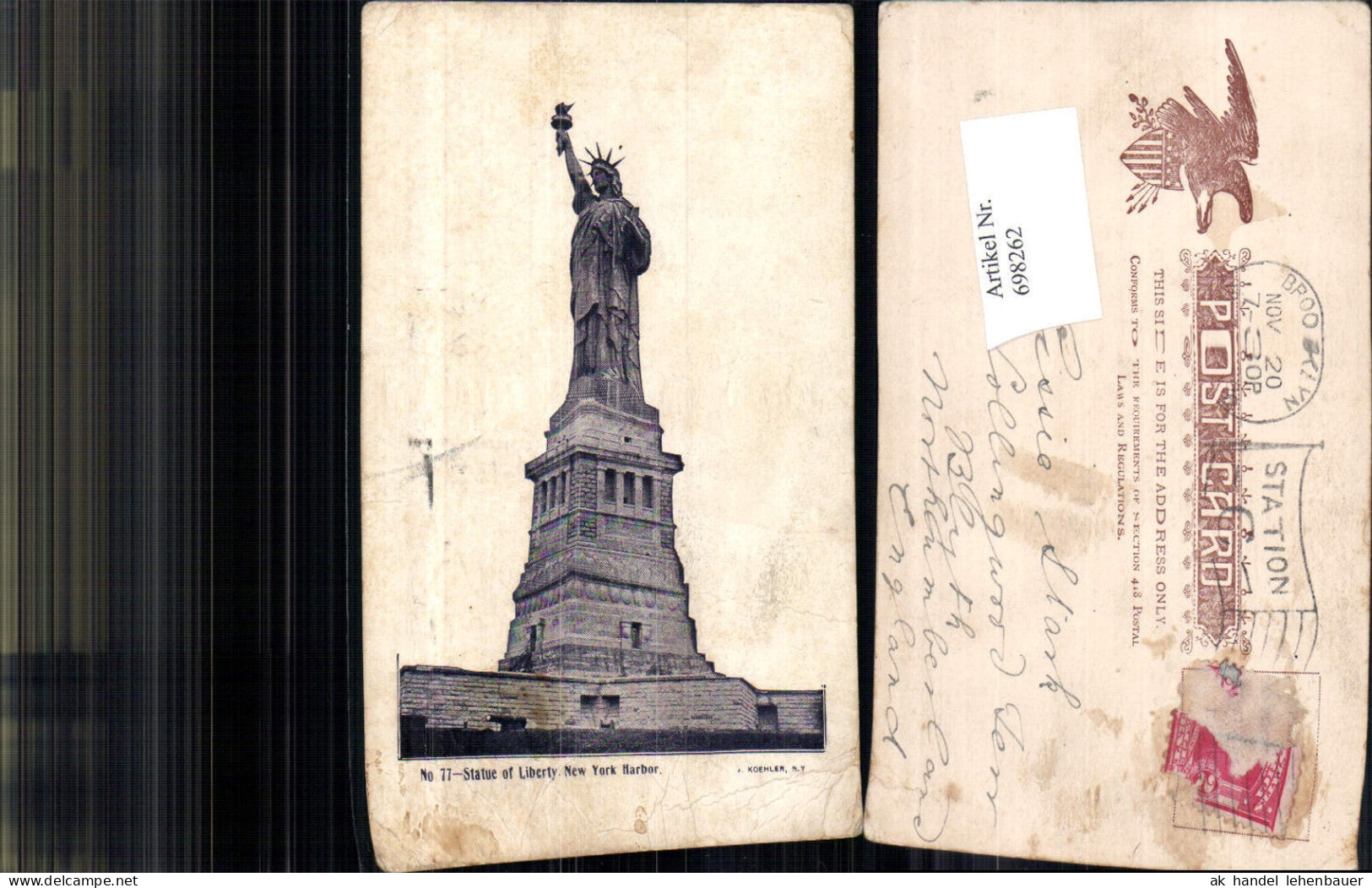 698262 New York City Statue of Liberty Freiheitsstatue