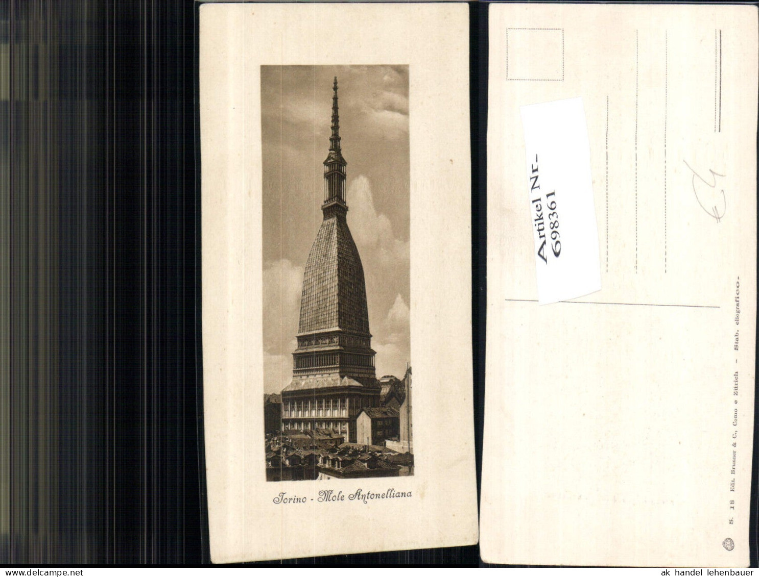 698361 Torino Turin Mole Antonelliana