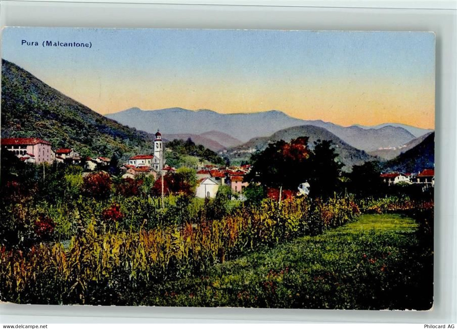 6984 Pura 1924 - Verlag Trüb & Cie - Teilansicht, gute Erhaltung AK - 13079350