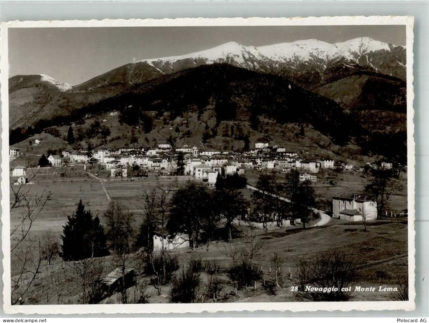 6986 Novaggio 1944 Foto AK Monte Lema - 38024015