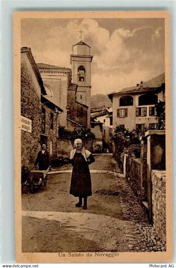 6986 Novaggio - Un Saluto Kirche Frau Tracht - 13249043