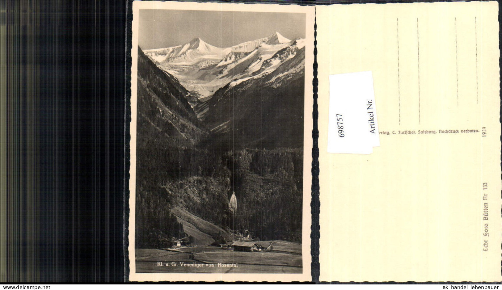 698757 Grossvenediger Rosental Bramberg Neukirchen am Grossvenediger