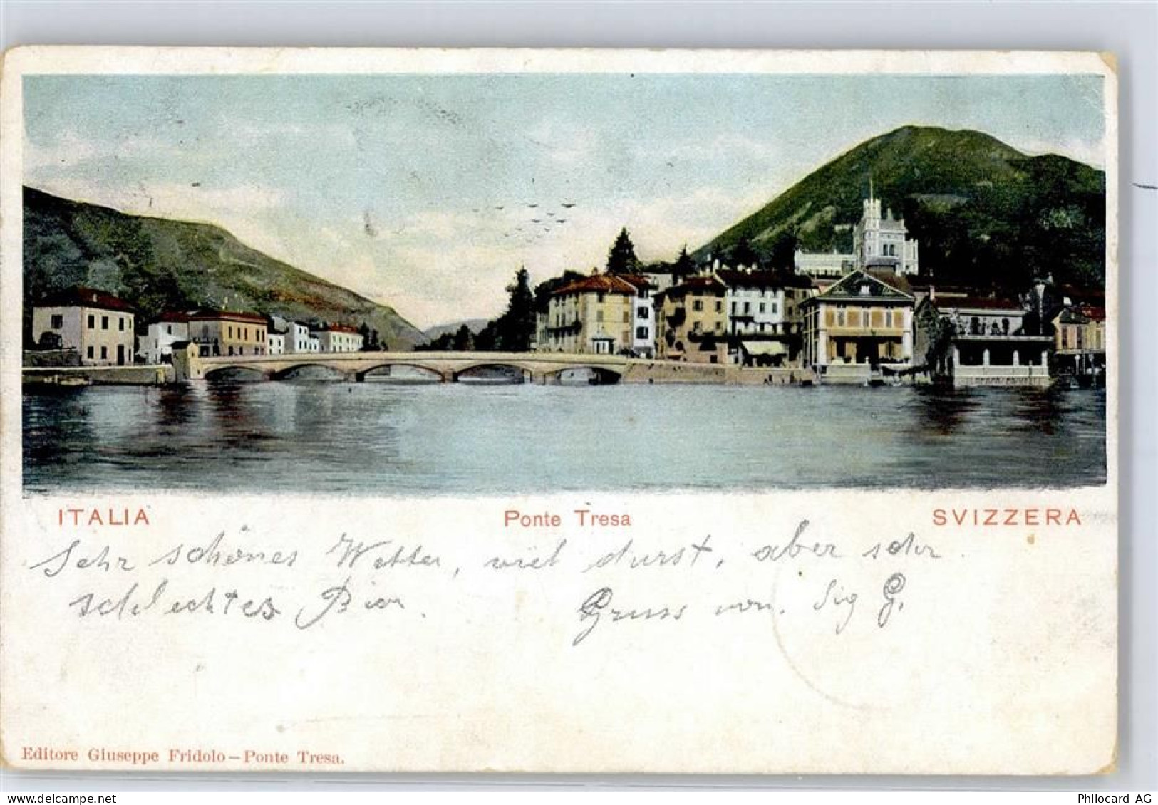 6988 Ponte Tresa 1903 - Grenze Italien Schweiz Ponte Tresa - 51421930
