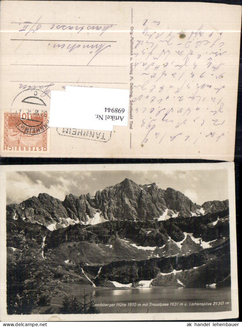 698944 Landsberger Hütte Traualpsee Tannheim Vils