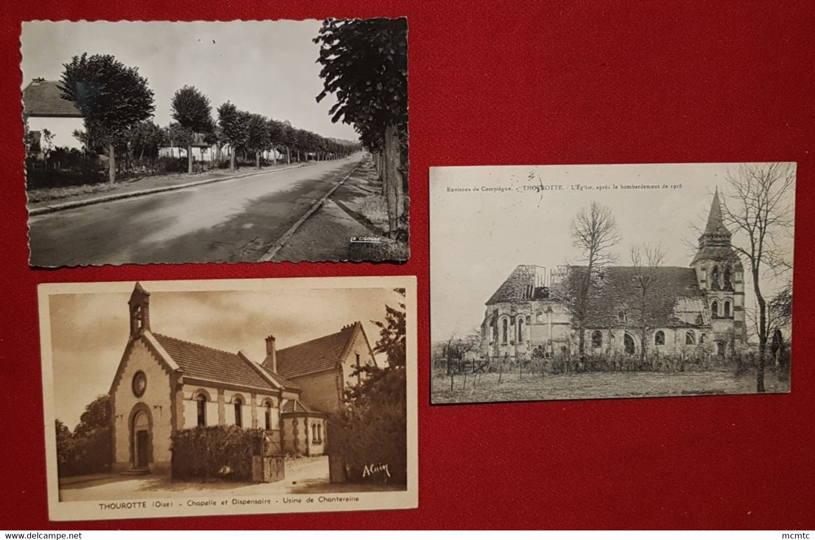 7 cartes -     Thourotte    -( 60. Oise)
