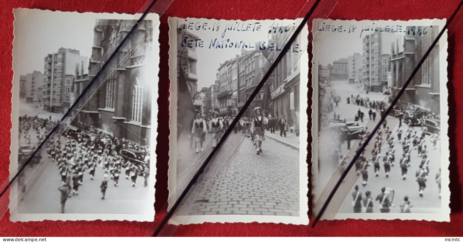7 Photos - Belgique - Liege - 1946