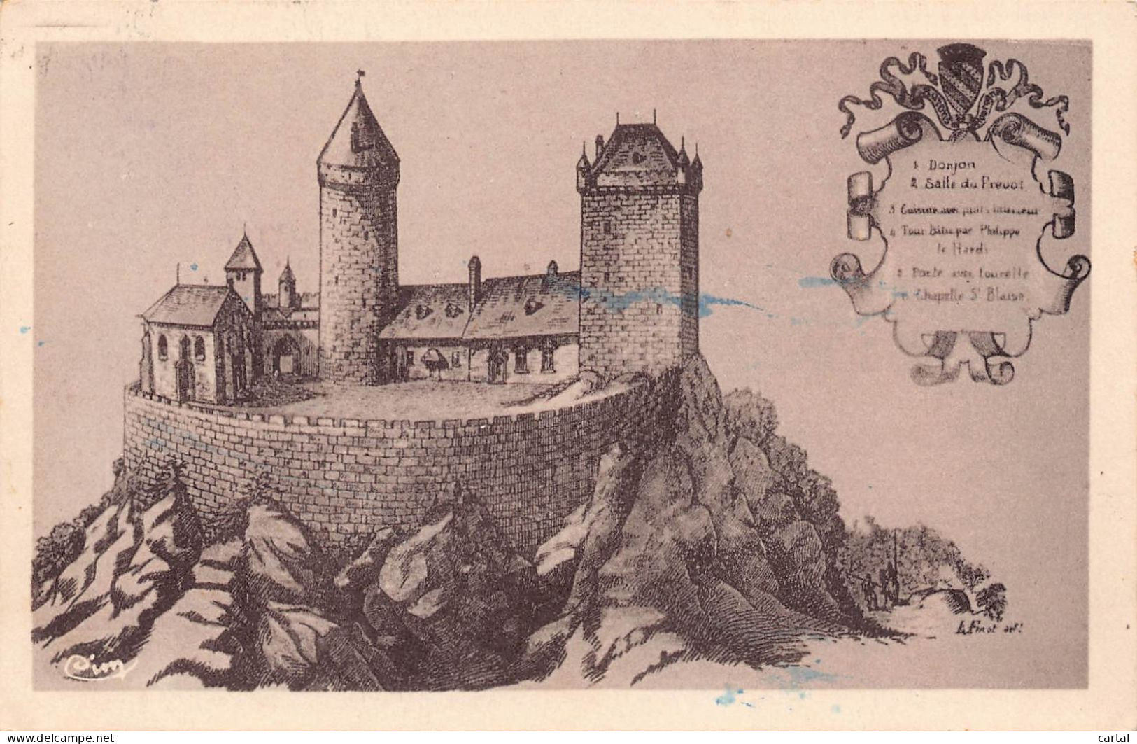 70 - FAUCOGNEY - Le château avant 1674