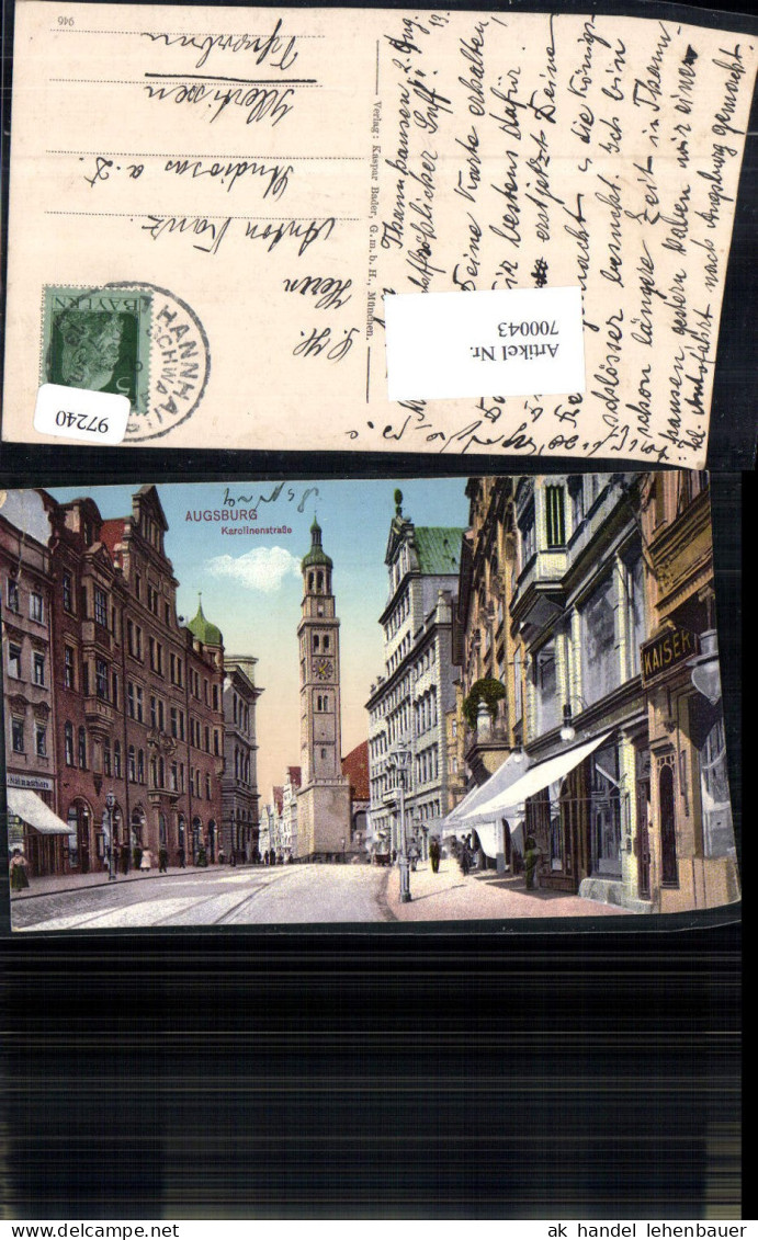 700043 Augsburg Karolinenstraße gel Illertissen Schwaben