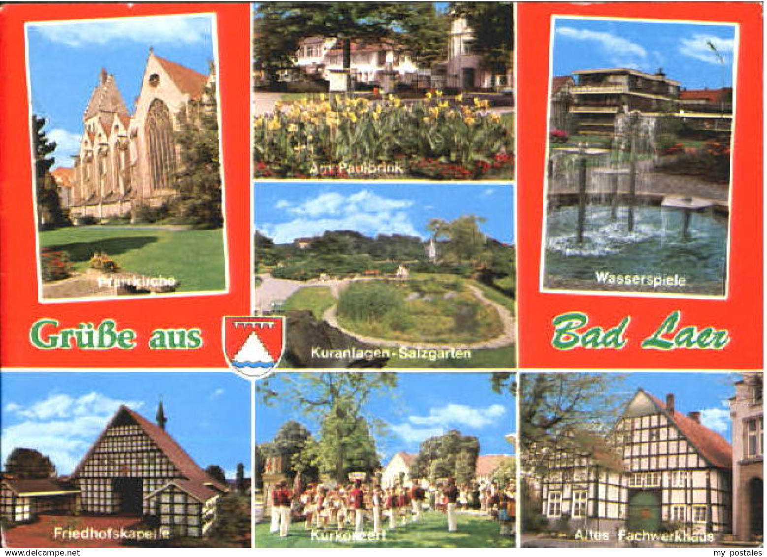 70113954 Bad Laer Bad Laer Kirche Kapelle Konzert Wasserspiele x 1989