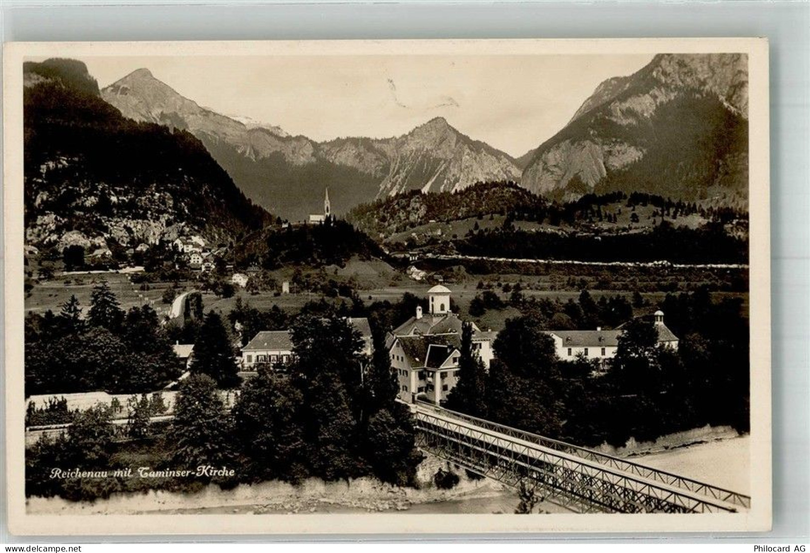 7013 Reichenau Domat/Ems Foto AK Taminser Kirche - 38219309