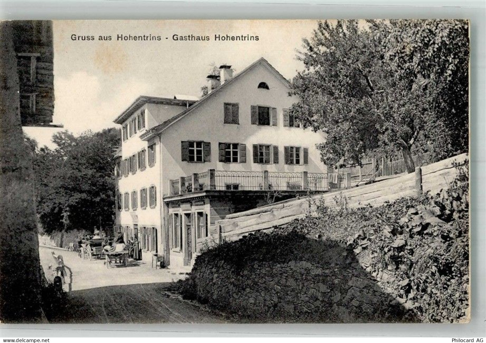 7014 Trin Foto AK Gasthaus Hohentrins - 13585895