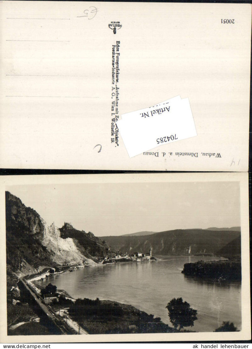 704285 Wachau Dürnstein in der Wachau Donau Donauuferbahn